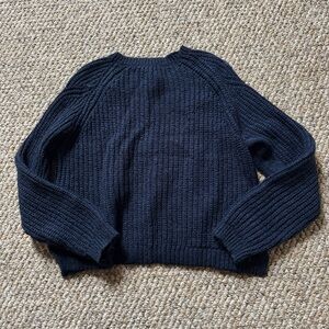 COS Navy Blue Crew Neck Sweater